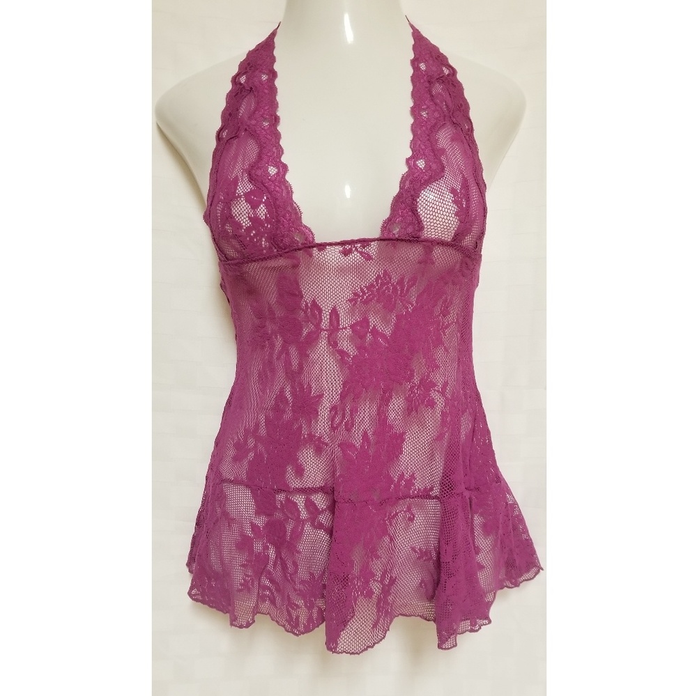 Victoria's Secret Lace Halter Babydoll. - Picture 2 of 7